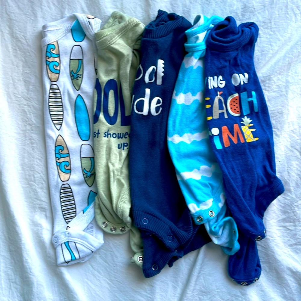 0-3m summer baby onesies
